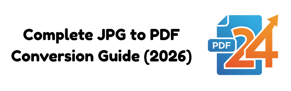 Illustration showing multiple JPG image files being converted and combined into a single secure PDF document